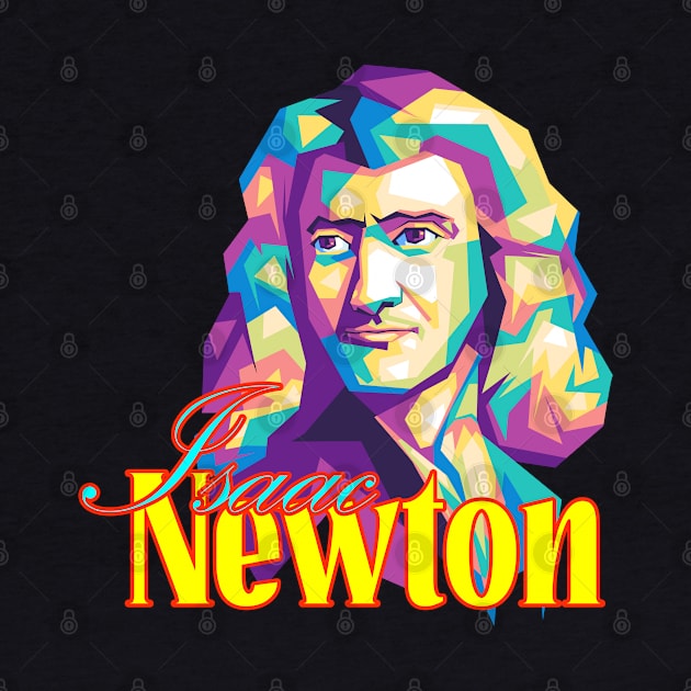 Popart Isaac Newton by agungsaid1234